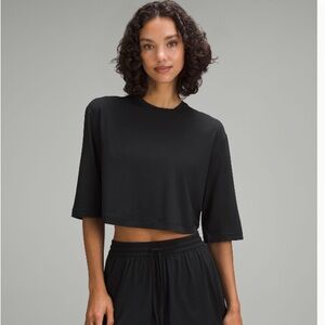 lululemon athletica Black Crop Top